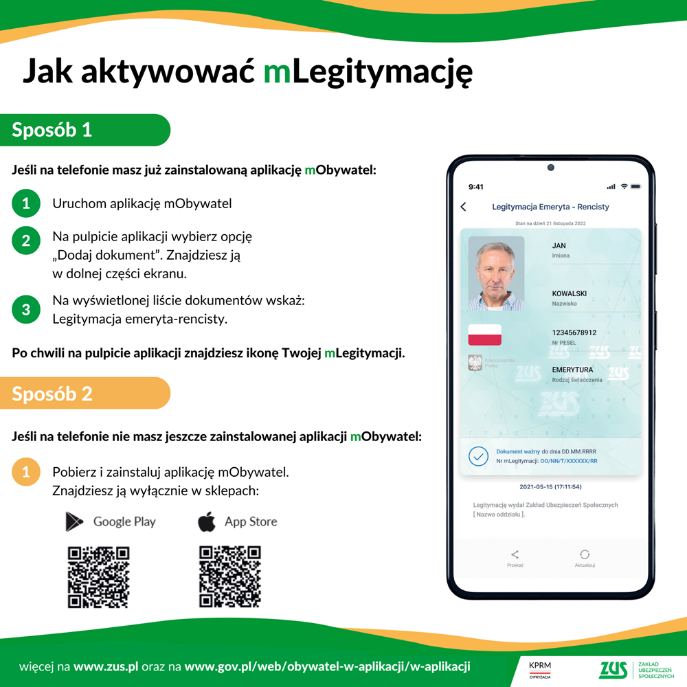 Legitymacje emeryta-rencisty są wydawane przez ZUS w formie elektronicznej, fot. mat.pras